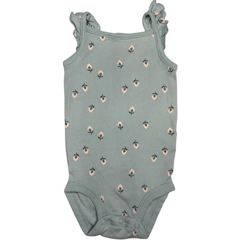 Carters Bodysuit Bundle Baby Girl Sleeveless 6-9 Months